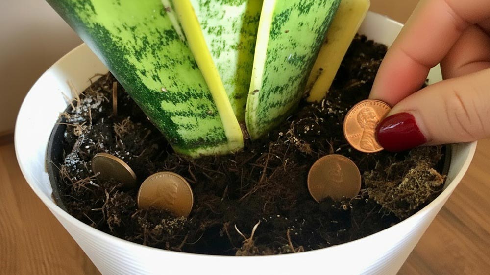 Put Old Pennies in Your Plant Soil — Secret Garden Hack!