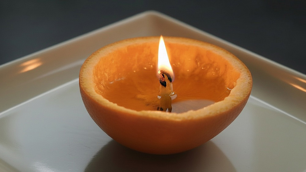 Make a Candle From an Orange Peel — No Wax Needed!